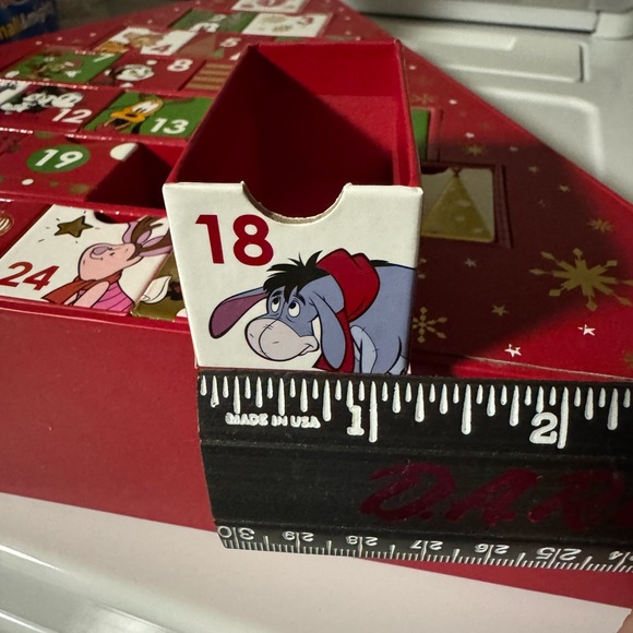 Disney Christmas Tree Advent Calendar Small Boxes Mickey Winnie the Pooh Pluto - Picture 4 of 5